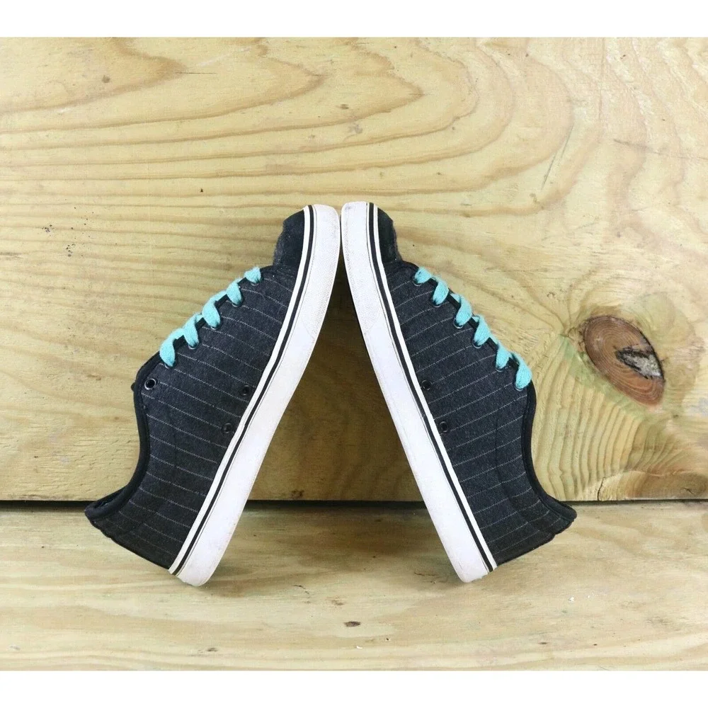 Vans Off The Wall Dustin Dollin Women's 8 Skate Sneakers Blue White pinstripes_4